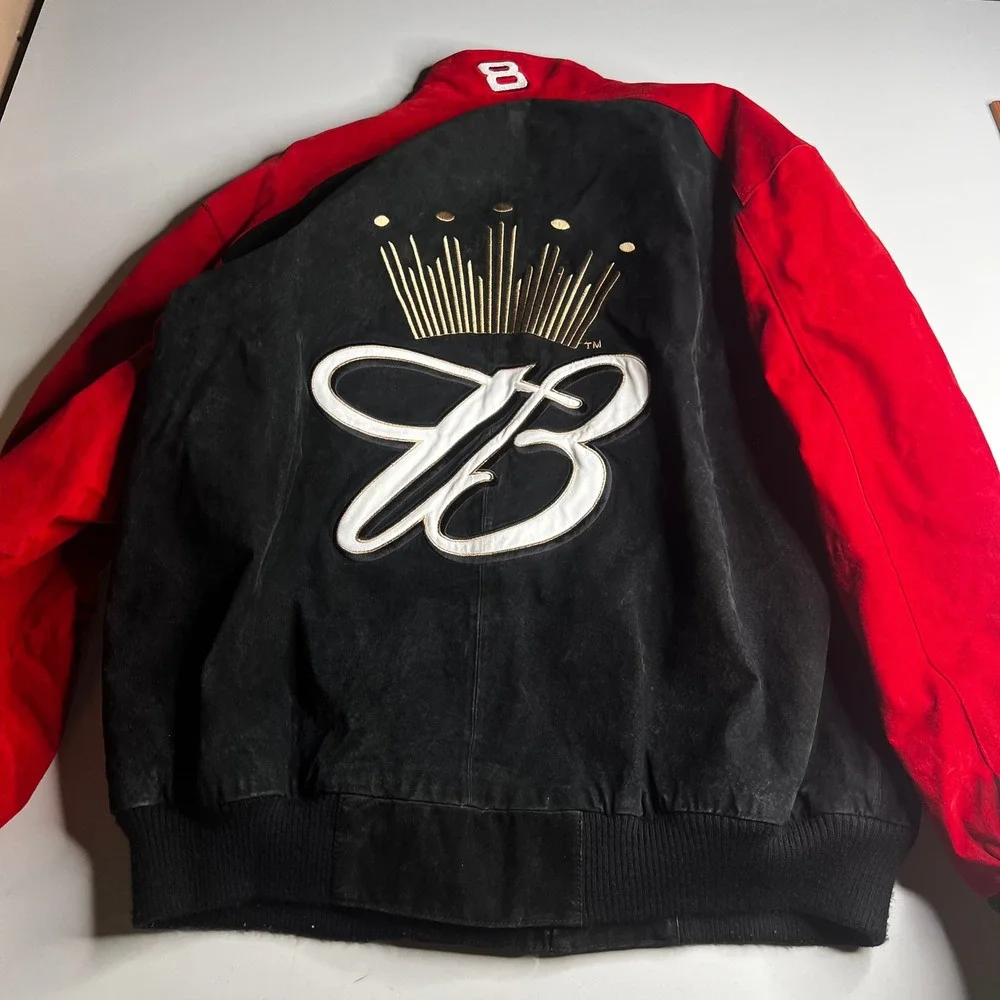 Wilsons Leather Chase Authentics Dale Earnhardt Jr 8 Budweiser NASCAR Jacket XL
